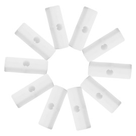 Housoutil 10pcs Childproof Window Locks Window Stoppers for Sliding Doors Easy Install Sash Lock Security Bars for Boy Girl Safety Protects against Falls