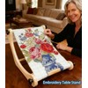 Adjustable Embroidery Hoop Table Stand Holder Needlepoint Stretcher Bars Scroll