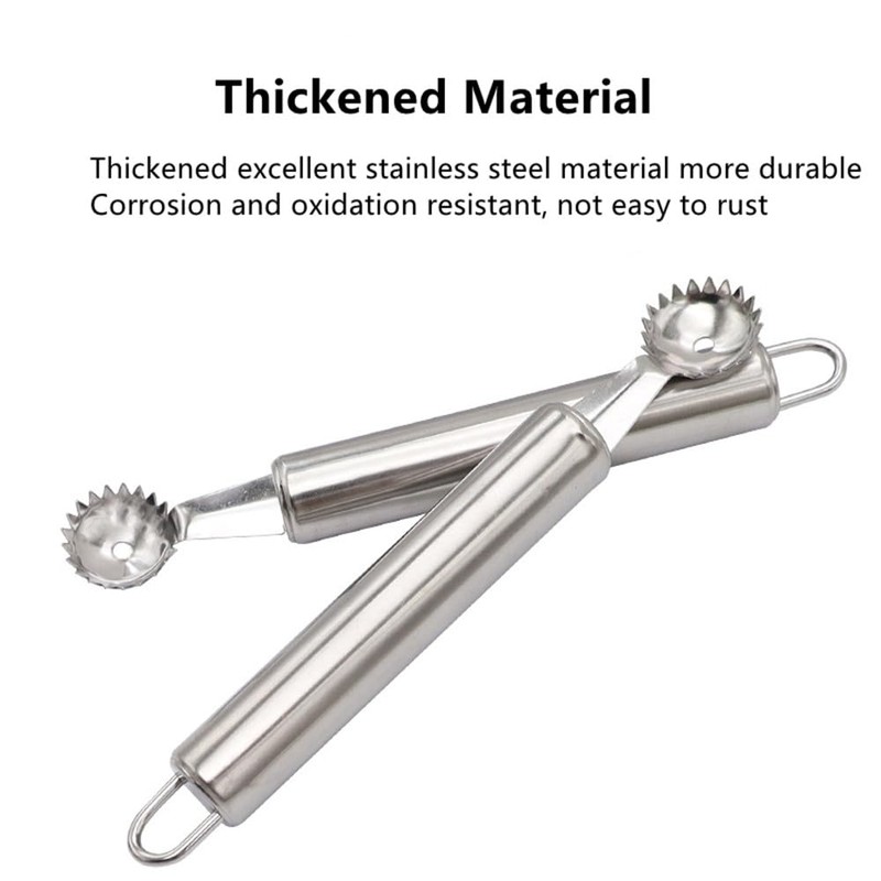YARZFERI 2 Pcs Stainless Steel Tomato Corer Tool Strawberry Huller