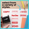 ExcelMark Copy Stamp Self Inking Rubber Stamp - Red Ink