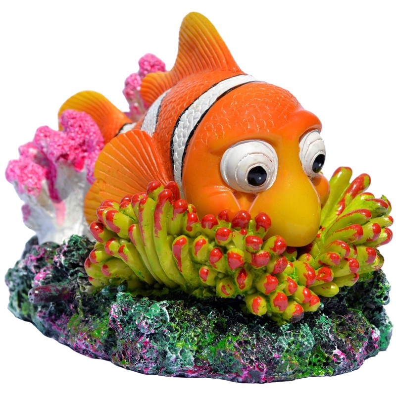 Supa Luftbetriebener Clownfisch Aquarium/Aquarium-Ornament, realistische Details, ca. 12,0 cm (L)