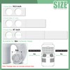Memrita Dual Hose Portable Air Conditioner Window Seal Kit, 5"