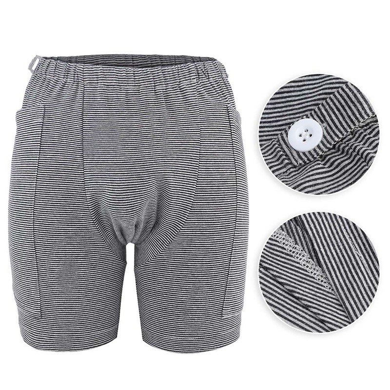 Incontinence Underwear Bladder Patient Urine Bag Pants Double Pocket Design