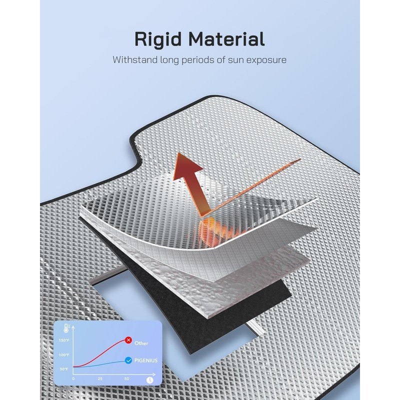 Pigenius Windshield Sun Shade for 2023-2024 Honda Accord Front Window