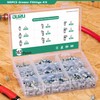 OURU Grease Fittings Assortment, 165PCS Metric Zerk Grease Fittings NPT