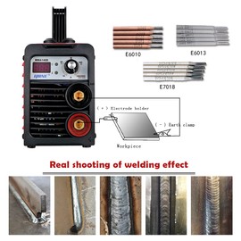 HONE Stick Welder, 110V/220V Actual 140Amp ARC Welder Machine, IGBT Inverter Digital Display LCD Welding Machines with Hot Start Arc Force Anti-Stick, High Efficiency for 1/16"-1/8" Welding Rod.