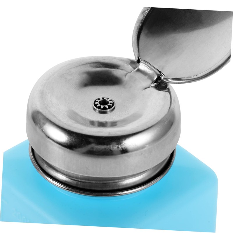 Ciieeo 200ml Empty Solvent Pump Bottle Push-Down Static Alcohol Dispenser