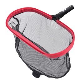 U.S. Pool Supply Professional Deluxe Swimming Pool Leaf Skimmer Rake with Deep Net Bag, Heavy Duty - Strong Reinforced Aluminum Frame, Faster Cleaning & Easier Debris Pickup & Removal, EZ Clip Handle