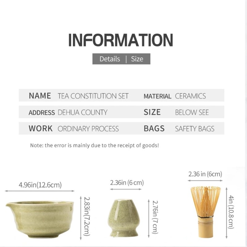 6 Pcs Matcha Whisk Set, Matcha Making Kit with Whisk,