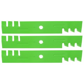 8TEN LawnRAZOR Mower Blade Set for John Deere 145 155C 48 Inch Deck GY20852 AM141035 GX21784 (Toothed Mulching)