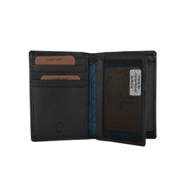 Lancetti Mens Genuine Leather Wallet with Wallet and Box Black 762-43, black, Classic