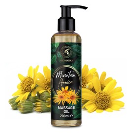 Massage Oil Mountain Arnica 200 ml / Mountain Arnica / Arnica Montana Flower Extract - Pure & Natural - Body Oil - Cosmetic Oil - Massage Oil - Natural Oils for Skin Care - Relaxation Oil