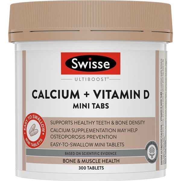 Swisse Calcium + Vitamin D 300 Mini Tablets