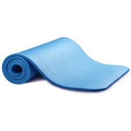 Yoga Mat with Bag and Strap Premium Slip Resistant Exercise Mat, 10mm thick, 72 x 24 inches, Perfect for Yoga, Pilates, Stretching, Floor exercise and Toning workouts (Blue)
