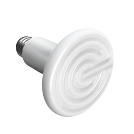 HealSmart Reptile Heat Lamp 150W Ceramic Heat Emitter, No Light Emitting Heat Bulbs for Amphibian Pet Brooder Coop Incubating Chicken, Lizard Bearded Dragon Turtle Snake Terrarium White