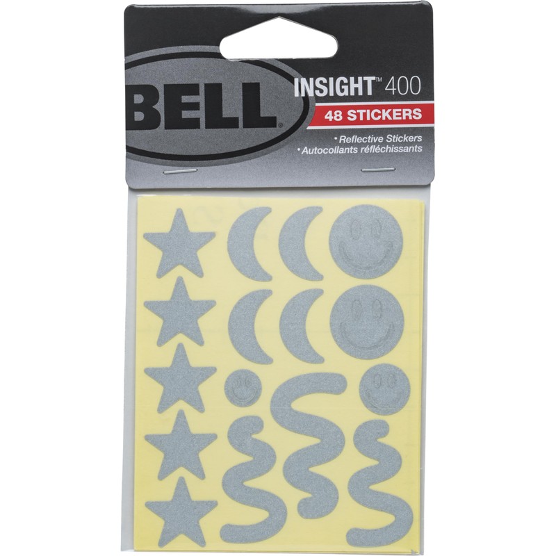 Bell Insight 400 Reflective Stickers for Bicycles and Helmets, Pack
