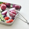 1+1 Stainless Steel Meat Tongs Kitchen Pasta Cooking Tweezers Triangle