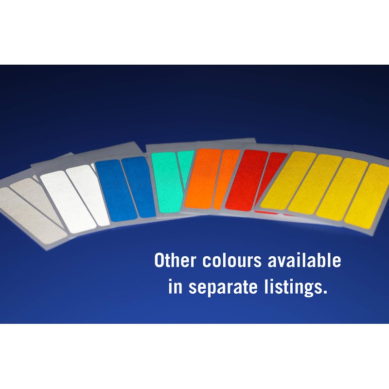 Safe-Tee ORANGE Reflective MOTORCYCLE HELMET Stickers - Complies with French