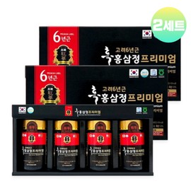 Korea Red Ginseng Promotion Agency 2 sets of 6-year-old black ginseng essence concentrate Korean red ginseng gift for parents and seniors / 6년근 흑삼 진액 농축액 고려홍삼 부모님 어르신 선물 2세트