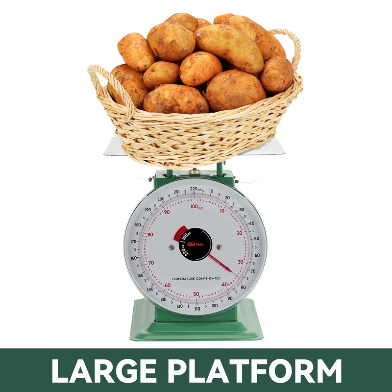 Tada 220lbs Heavy Duty Mechanical Kitchen and Food Scale Industrial