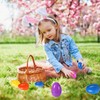 Biubumtu 12Pcs Plastic Bright Easter Eggs Assortment, 3.15'' Fillable Easter