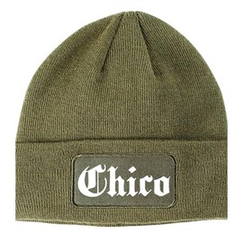 Kings Of NY Chico California CA City Winter Knit Adult Beanie Hat Olive Green