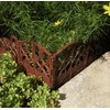 Valley View SDE-20LB Scroll Decorative Lawn Edging, 20', Light Brown