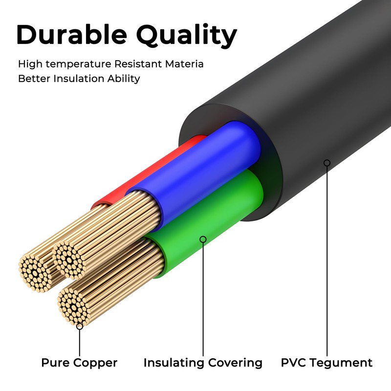 2 Prong AC Power Cord Compatible with JBL PartyBox 100