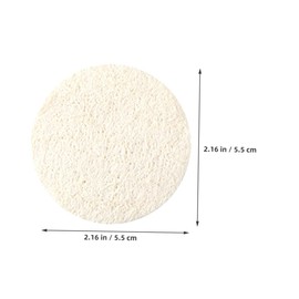 FRCOLOR 12Pcs Natural Loofah Facial Cleansing Pads Reusable Exfoliating Sponges for Deep Clean Makeup Removal Gentle Face Scrubbers for Men Women Oil Removal and Skin