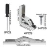 Hinges 90 Degree Cabinet Folding Hinge Pack of 4 Hidden