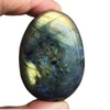 Manekieko Natural Labradorite Irregular Polished Crystals and Healing Stones, Palm