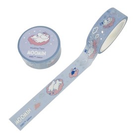 Gakken StaFul Moomin Masking Tape, Aurora Foil, Blue AM04867
