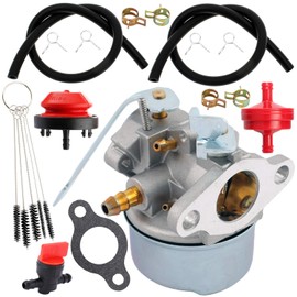 YOFMOO Carburetor Kit Compatible for Toro Powerlite CCR1000 38172 38173 38175 38176 38177 38178 38182 38183 38190 38191 38195 38196 38400 38405 Craftsman Tecumseh Yardmachine Snowblower 1990-2009