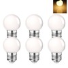 MZyoyo LED Night Light Bulb,E26 G45 G14 Base 1W Soft