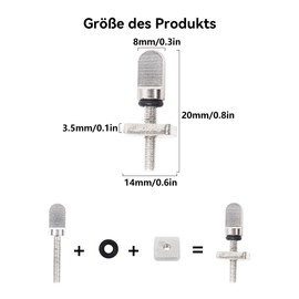 Qaziuy Pack of 6 Surfboard Screws, SUP Surfboard Fin Screw, Stainless Steel SUP Fin Screw, Universal Fin Screws, Surfboard Accessories for SUP, Single Fin, Longboard, Paddle Board