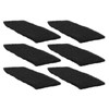 6PCS Ceiling Fan Filter Self Adhesive Activated Carbon Cotton Elliptical
