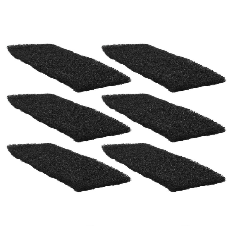 6PCS Ceiling Fan Filter Self Adhesive Activated Carbon Cotton Elliptical
