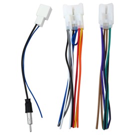 New Radio Wire Harness + Antenna Adapter Replacement Kit Fit for Toyota Echo (2000-2005)