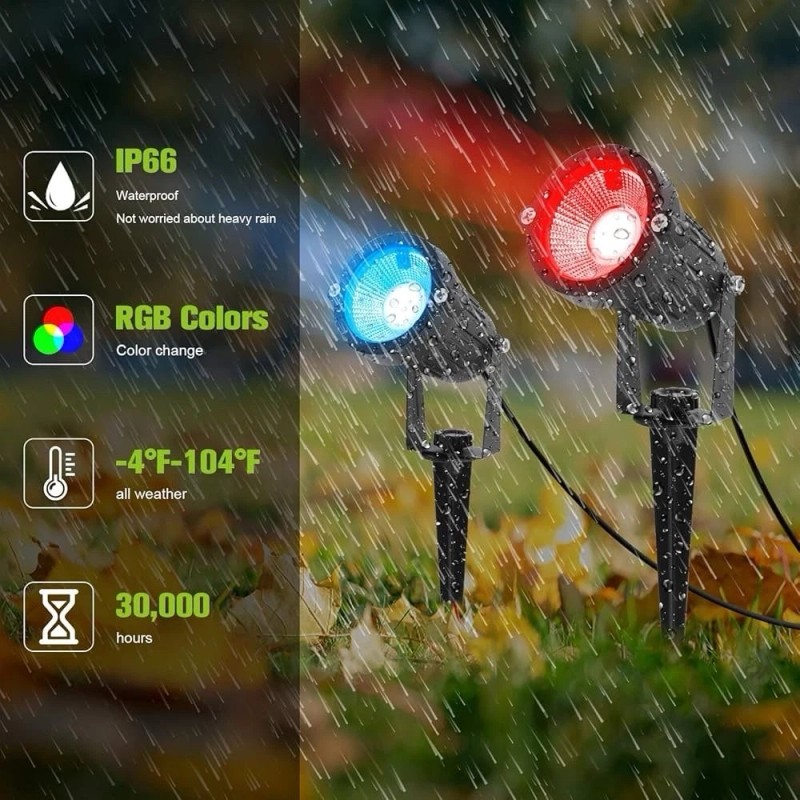 VOLISUN Spotlights Low Voltage Landscape ligths with Transformer Outdoor Uplights