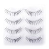 Musegetes MEN0024 False Eyelashes, Natural, Popular, 5 Pairs