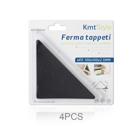 A2ZWORLD - 4 Pieces Carpet Decals Non Slip for Parquet, Laminate, Tile, PVC, Cork and Vinyl Decals (Triangle 10 x 10 x 0.25cm)