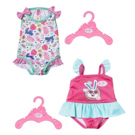 BABY born Swimsuits 833636 - Swimsuits for Dolls up to 43cm - Available in Two Assorted Styles - Suitable for Children from 3 Years Old