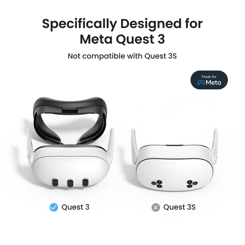 KIWI design F3 Silicone Facial Interface Compatible with Meta/Oculus Quest