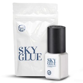 MDC Lashes - Sky Glue for Eyelash Extension 5ml, 3-4s Drying Time, 3-5 Weeks Retention, Black Strong Adhesive, Waterproof Lash Bond, Latex Free, Professional Use Only.
