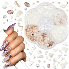 Sokfone 3D Nail Charms Sea Salt Color Crystal Rhinestones for Nails Stones Jewelry Accessories Diamond Nail Accessories for Women