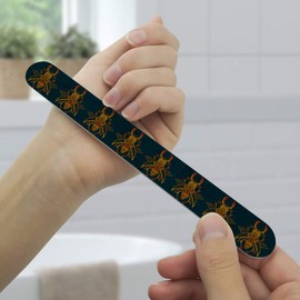 Steampunk Stag Beetle Double-Sided Nail File Emery Board Set 4 Pack