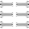 EBOOT 6 Pieces Stainless Steel Wall Mount Robe Hooks Coat