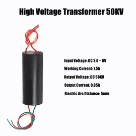 AEDIKO 2pcs High Voltage Generator DC 3.7V-6V to 50KV Boost Step-up Power Module High Voltage Generator High Voltage Transformer