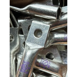 NSI NEW Box of 25 NSI L4038 3/8" 1-HOLE TIN-PLATED COPPER COMPRESSION LUGS Lot of 25