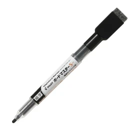 Pilot WMBSE150F10B Board Marker Board Master S Fine Point with Eraser, Black, 10 Count